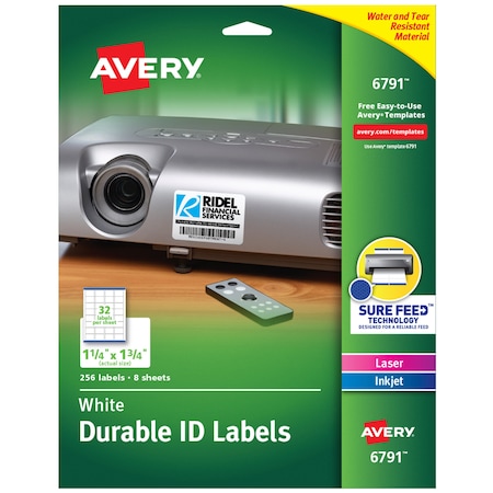 Durable Easy Peel ID Labels, Sure, PK256 MPN:6791