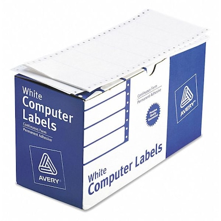 Dot Matrix Label, 4 in Label W, 1 15/16 in Label H, 1 Labels per Sheet White MPN:7278204022