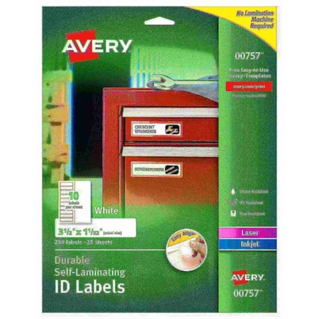 Easy Align Self-Laminating ID Lab, PK250 MPN:757