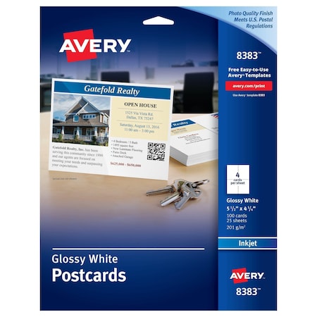 Postcards, Glossy, Two-Sided MPN:8383