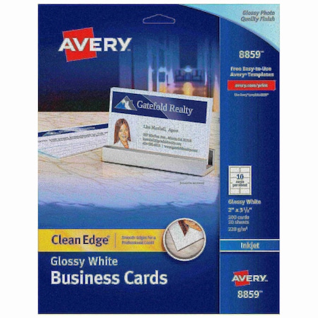 Clean Edge Business Cards, Two-Si, PK200 MPN:8859