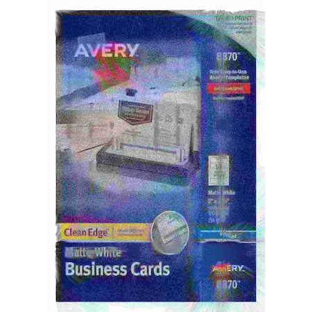 Clean Edge Business Cards, True, PK1000 MPN:8870