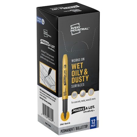 UltraDuty Marks A Lot Permanent Ma, PK12 MPN:29840