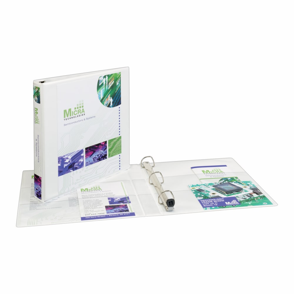 Avery Extra-Wide Heavy-Duty View 3-Ring Binder With Locking One-Touch EZD Rings, 1in D-Rings, White MPN:1318