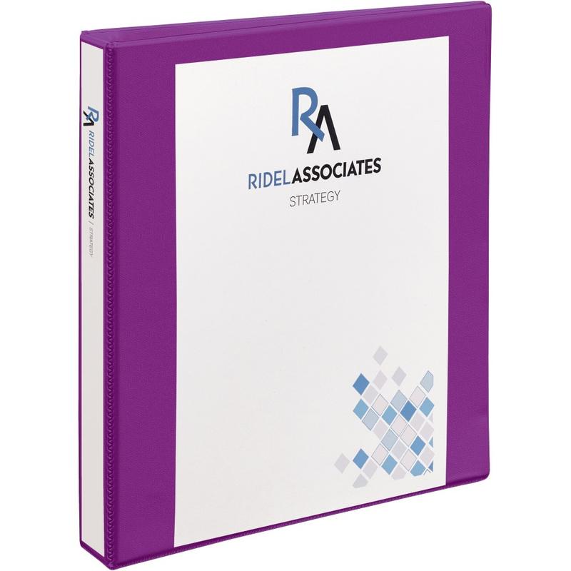 Avery Durable View 3-Ring Binder, 1in Slant Rings, Purple MPN:17294