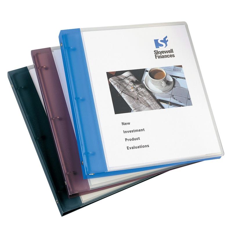 Avery Flexible View 3 Ring Binder, 1in Round Rings, Gray, 1 Binder MPN:17676