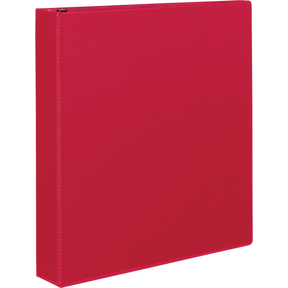 Avery Durable 3-Ring Binder With EZ-Turn Rings, 1 1/2in D-Rings, 45% Recycled, Red MPN:27202