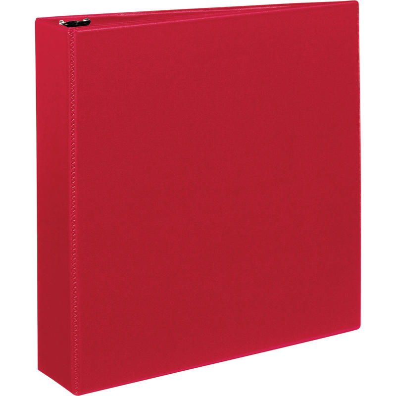 Avery Durable 3-Ring Binder With EZ-Turn Rings, 2in Ring 45% Recycled, Red MPN:27203