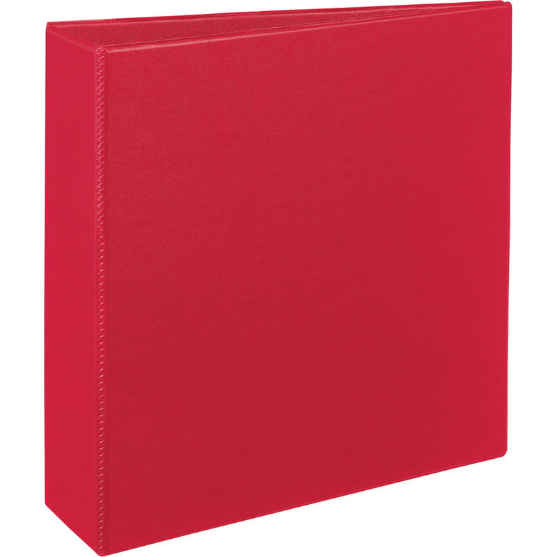 Avery Durable 3-Ring Binder With EZ-Turn Rings, 3in D-Rings, 45% Recycled, Red MPN:27204