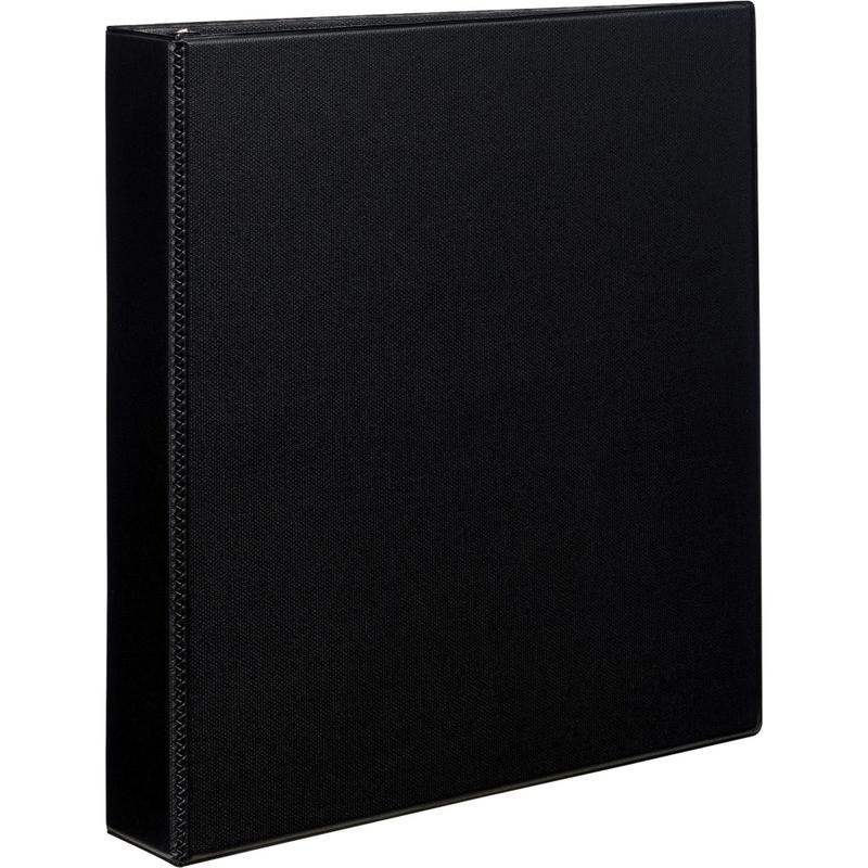 Avery Durable 3-Ring Binder With EZ-Turn Rings, 1 1/2in D-Rings, 46% Recycled, Black MPN:27350