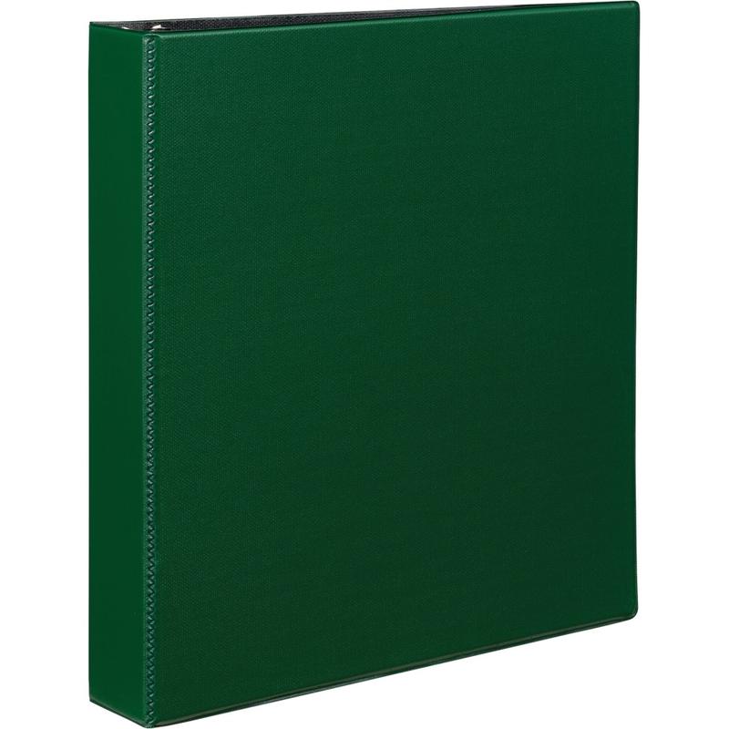 Avery Durable 3-Ring Binder With EZ-Turn Rings, 1 1/2in D-Rings, 46% Recycled, Green MPN:27353