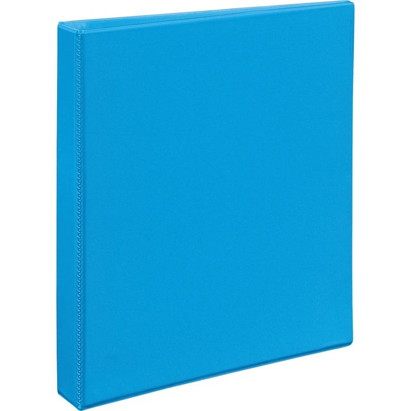 Avery Nonstick Heavy-Duty View 3-Ring Binder With EZ-Turn Rings, 1in D-Rings, Light Blue MPN:05301