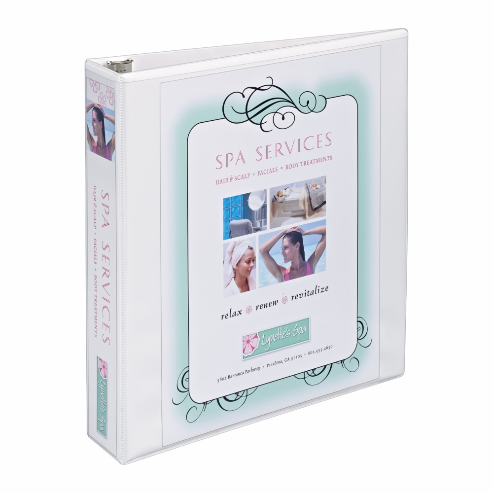 Avery Nonstick Heavy-Duty View 3-Ring Binder With EZ-Turn Rings, 1 1/2in D-Rings, White MPN:05404