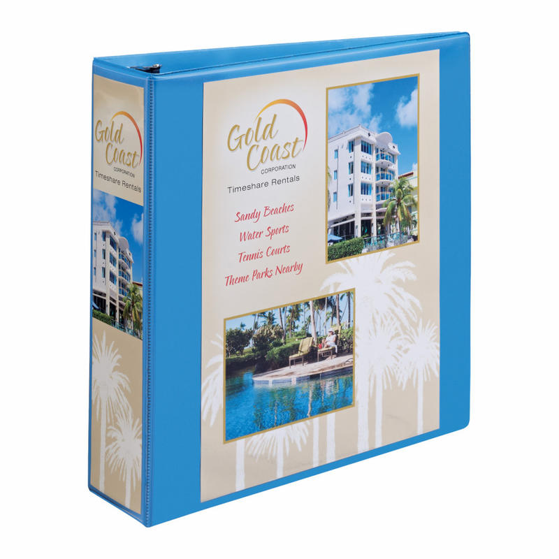 Avery Nonstick Heavy-Duty View 3-Ring Binder With EZ-Turn Rings, 2in D-Rings, 51% Recycled, Light Blue MPN:5501
