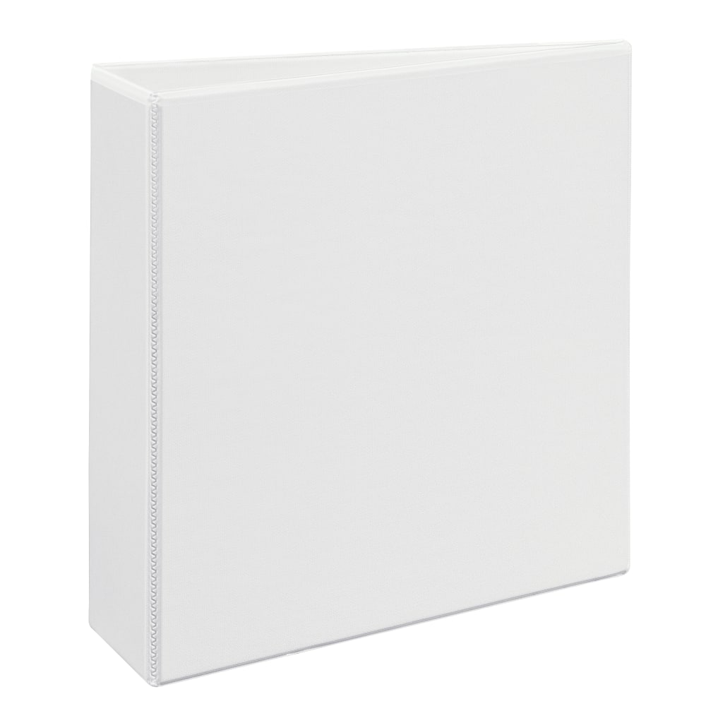 Avery Nonstick Heavy-Duty View 3 Ring Binder, 3in One Touch Slant Rings, White MPN:05604