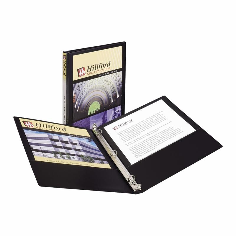 Avery Economy View 3-Ring Binder, 1/2in Round Rings, Black MPN:5705