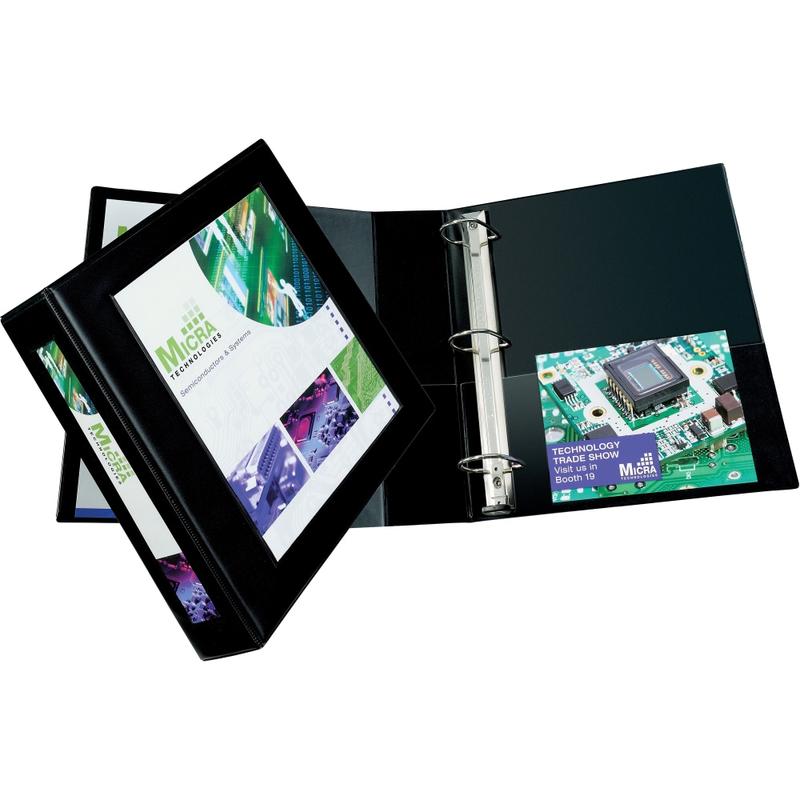 Avery Frame View Heavy-Duty 3-Ring Binder With Locking One-Touch EZD Rings, 2in D-Rings, Black MPN:68032
