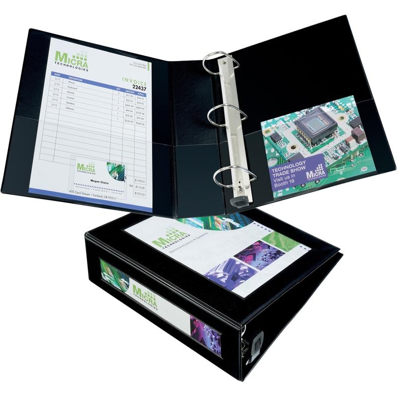 Avery Frame View Heavy-Duty 3-Ring Binder With Locking One-Touch EZD Rings, 3in D-Rings, Black MPN:68037