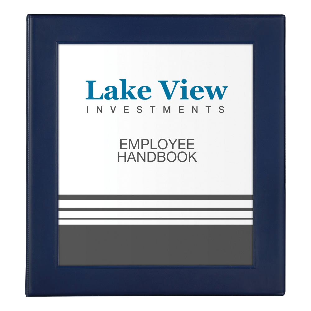 Avery Heavy-Duty Framed View 3-Ring Binder, 1in One Touch EZD Rings, Navy Blue, 1 Binder MPN:68055