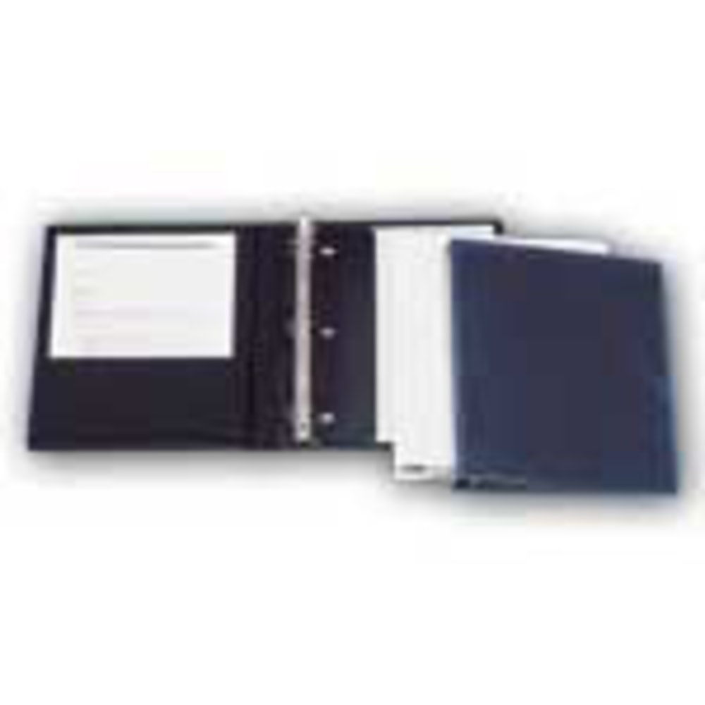 Avery Heavy-Duty View 3 Ring Binder, 1.5in One Touch EZD Rings, Navy Blue, 1 Binder MPN:79805