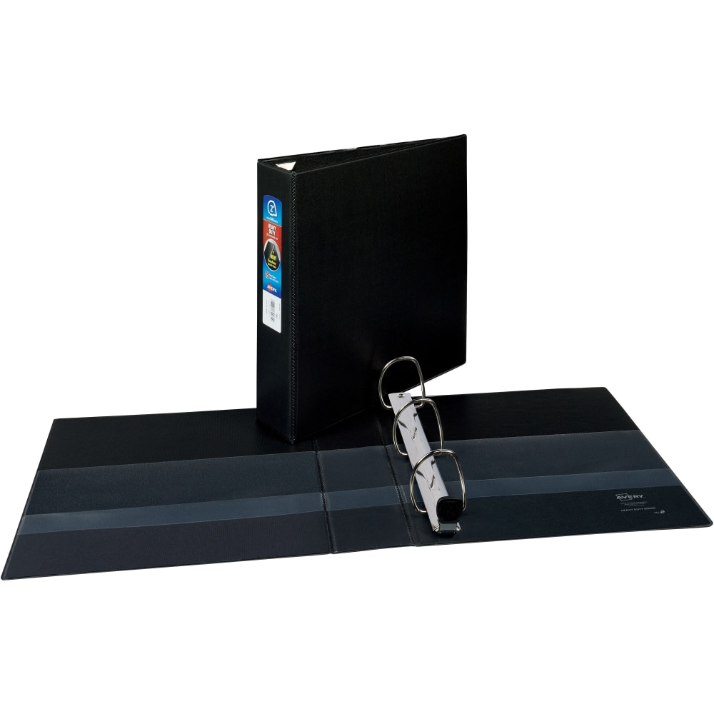 Avery Heavy-Duty 3-Ring Binder With Locking One-Touch EZD Rings, 2in D-Rings, Black MPN:79982