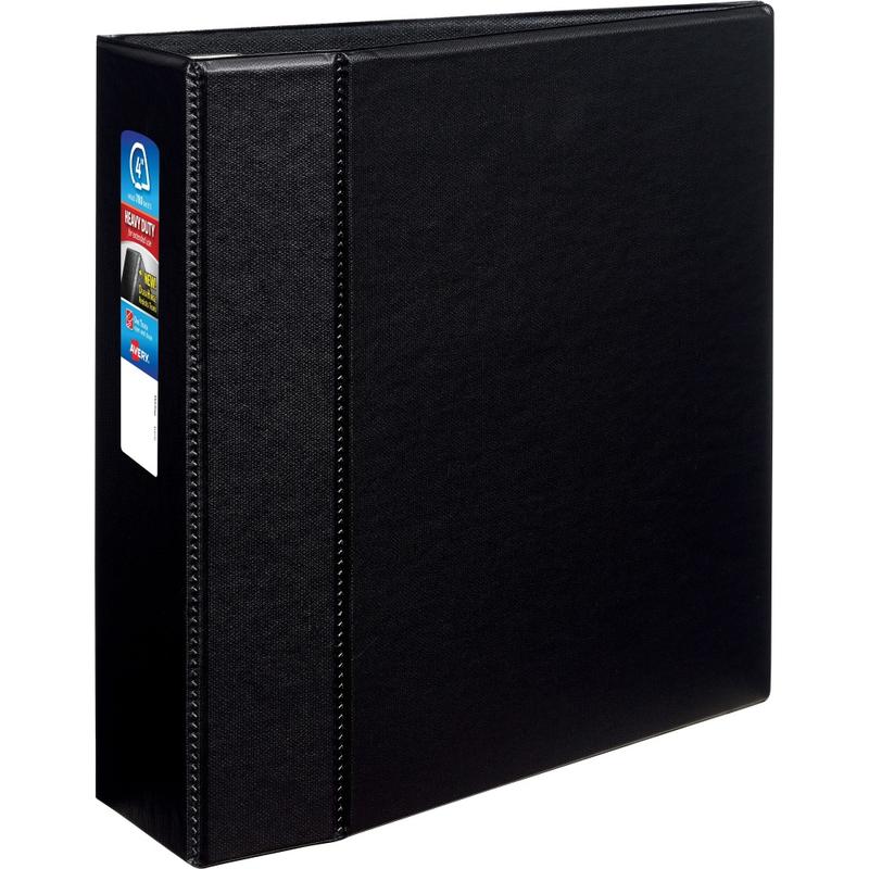 Avery Heavy-Duty 3-Ring Binder With Locking One-Touch EZD Rings, 4in D-Rings, Black MPN:79984