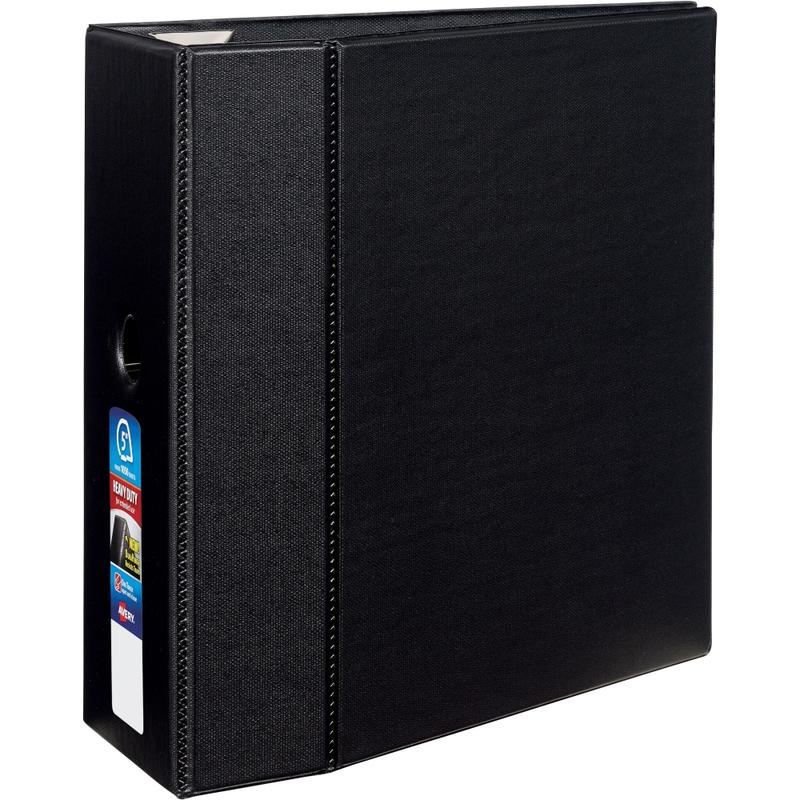 Avery Heavy-Duty 3-Ring Binder With Locking One-Touch EZD Rings, 5in D-Rings, Black MPN:79986