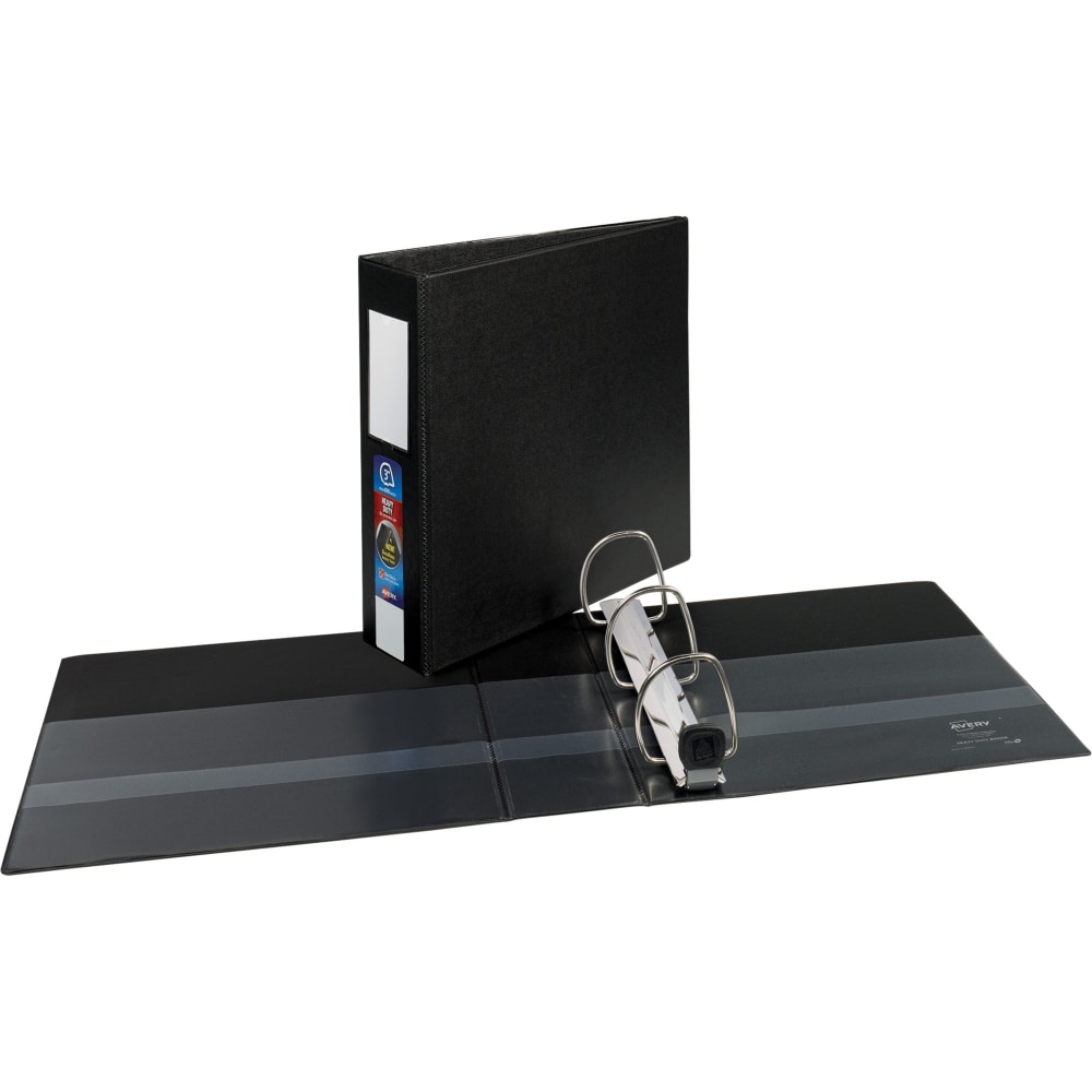 Avery One-Touch EZD Heavy-Duty 3-Ring Binder, 3in D-Rings, Black MPN:79993