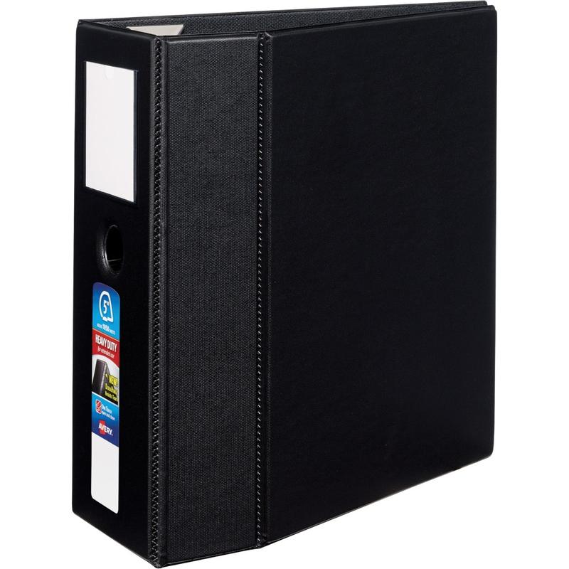 Avery Heavy-Duty 3-Ring Binder With Locking One-Touch EZD Rings, 5in D-Rings, 50% Recycled, Black MPN:79996