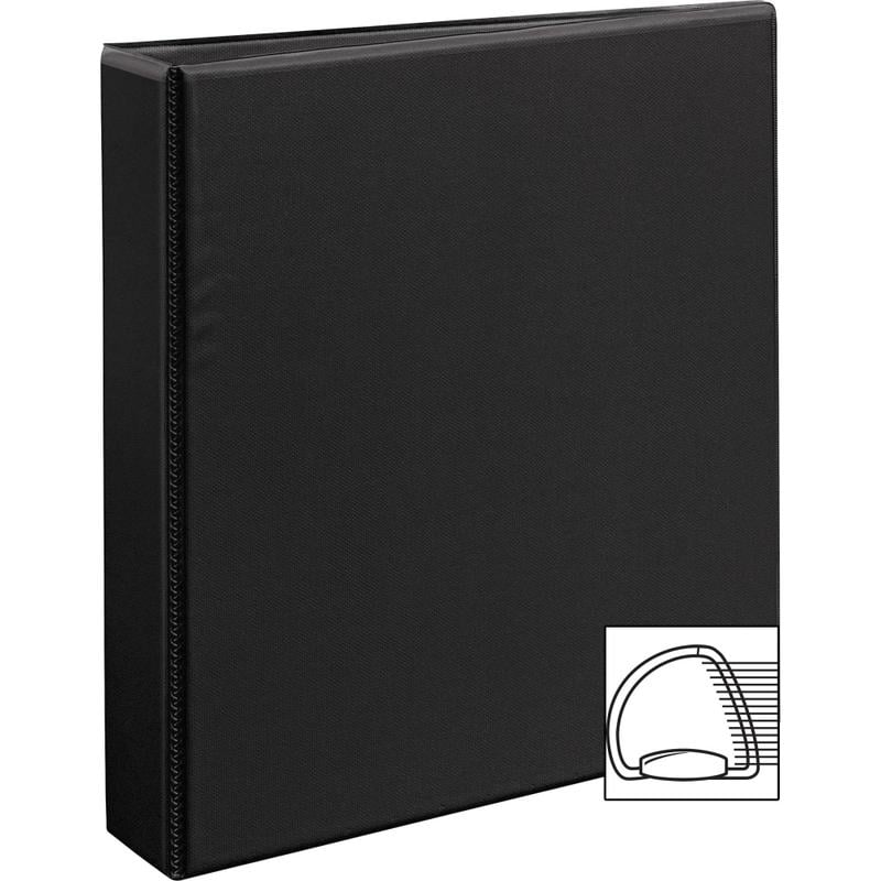 Avery Durable View 3-Ring Binder, 1 1/2in D Rings, Black MPN:09400