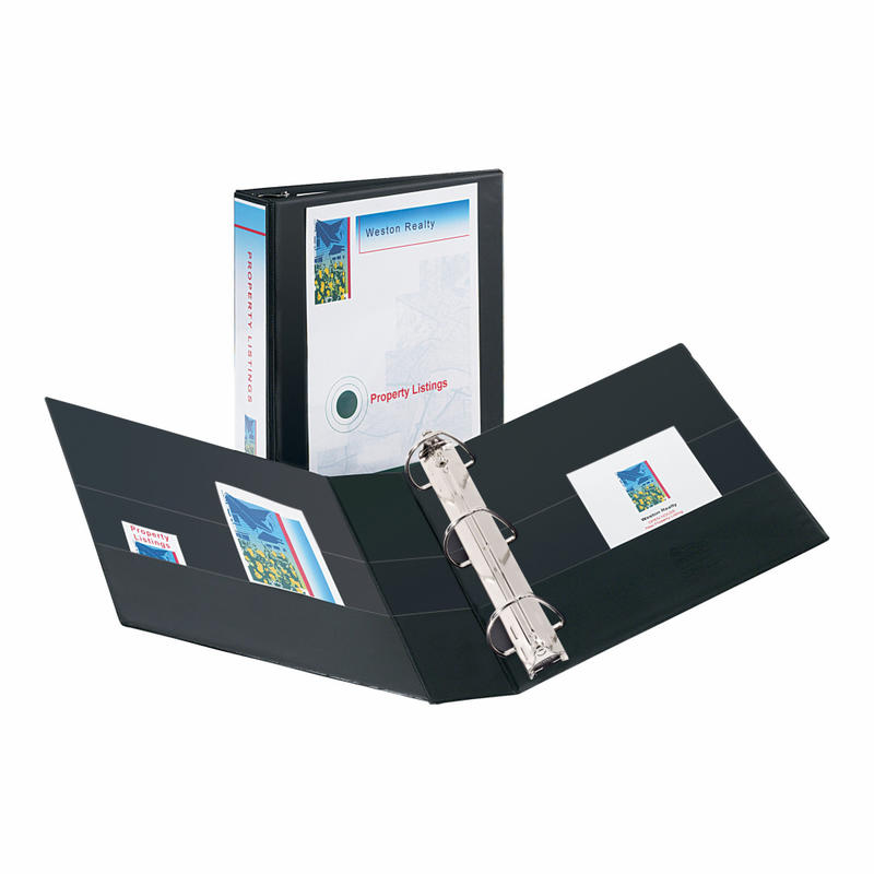 Avery Durable View 3-Ring Binder, 2in D Rings, Black MPN:09500