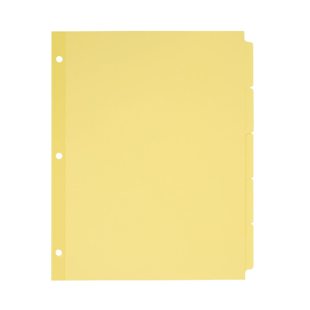 Avery Plain Tab Write & Erase Dividers, 5 Tabs, Buff, 36 Sets (Min Order Qty 2) MPN:11501
