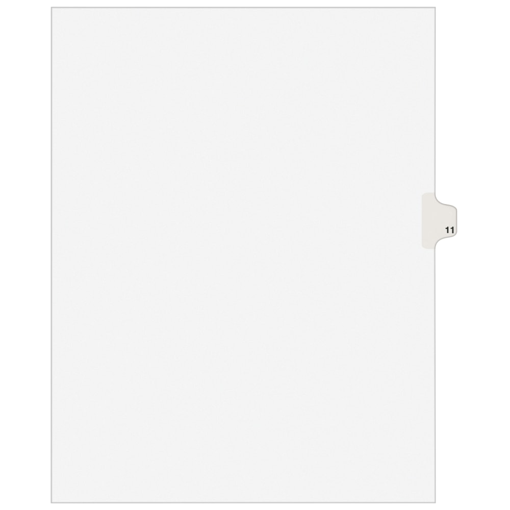 Avery Individual Legal Dividers Avery Style, Letter Size, Side Tab #11, Pack Of 25 MPN:11921