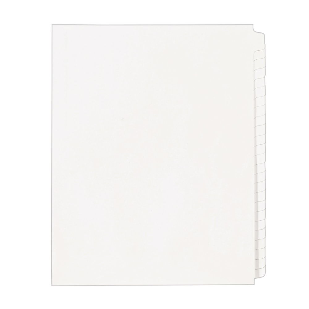 Avery Blank Tab Legal Exhibit Dividers, 8 1/2 x 11, White Unlaminated Tabs, Pack Of 25, Standard Collated MPN:11959