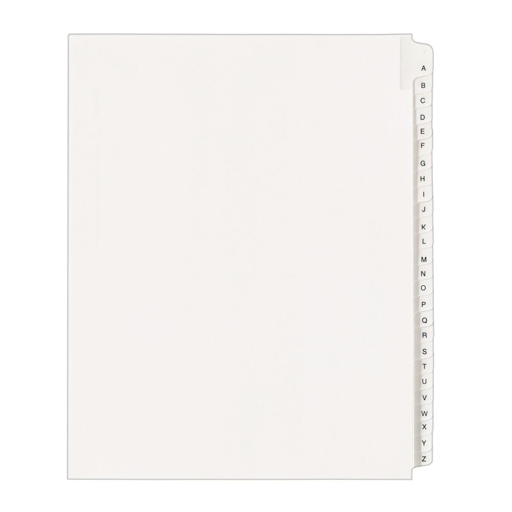 Avery Allstate-Style Collated Legal Exhibit Dividers, 8 1/2in x 11in, White Dividers/White Tabs, A-Z, Pack Of 26 Tabs MPN:1700