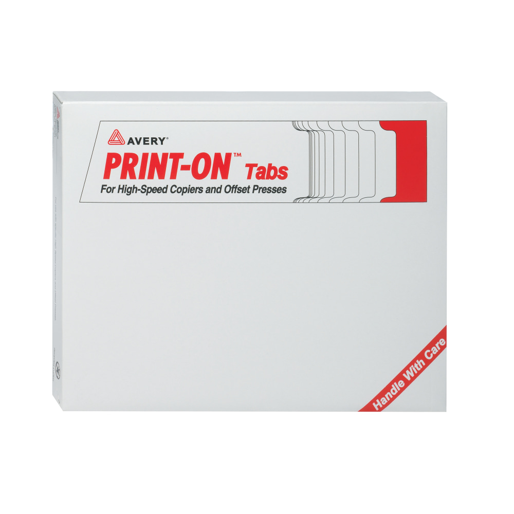 Avery 30% Recycled 3-Hole-Punched Copier Tabs, White, 5 Tabs Per Set, Box Of 30 Sets MPN:20406