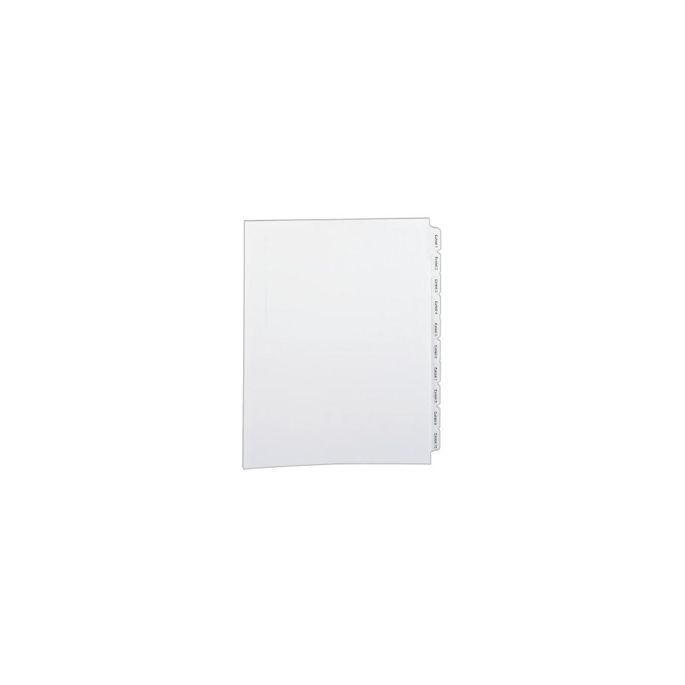 Avery Allstate-Style Collated Legal Exhibit Dividers, 8 1/2in x 11in, White Dividers/White Tabs, EXHIBIT 1-25, Pack Of 25 Tabs MPN:82106