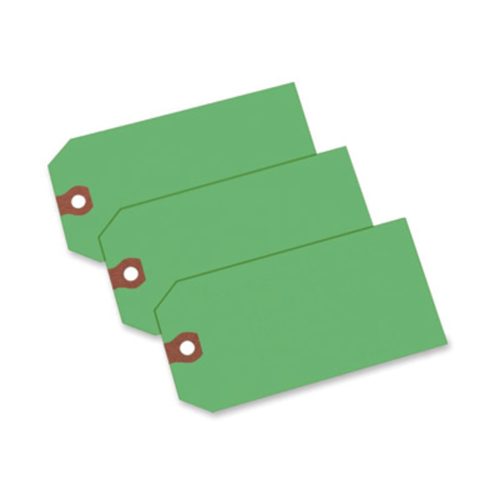 Avery Colored Shipping Tags - 4.75in Length x 2.37in Width - Rectangular - 1000 / Box - Green MPN:12365