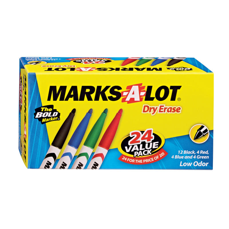 Avery Pen Style Dry Erase Markers - Fine Marker Point - Bullet Marker Point Style - Assorted - 24 / Box MPN:29860