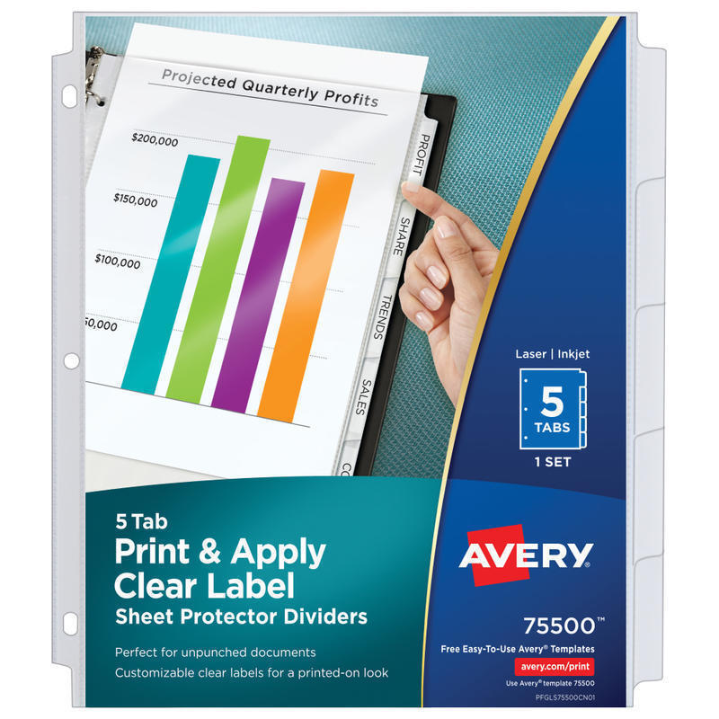 Avery Index Maker Index Divider, 75500 MPN:75500