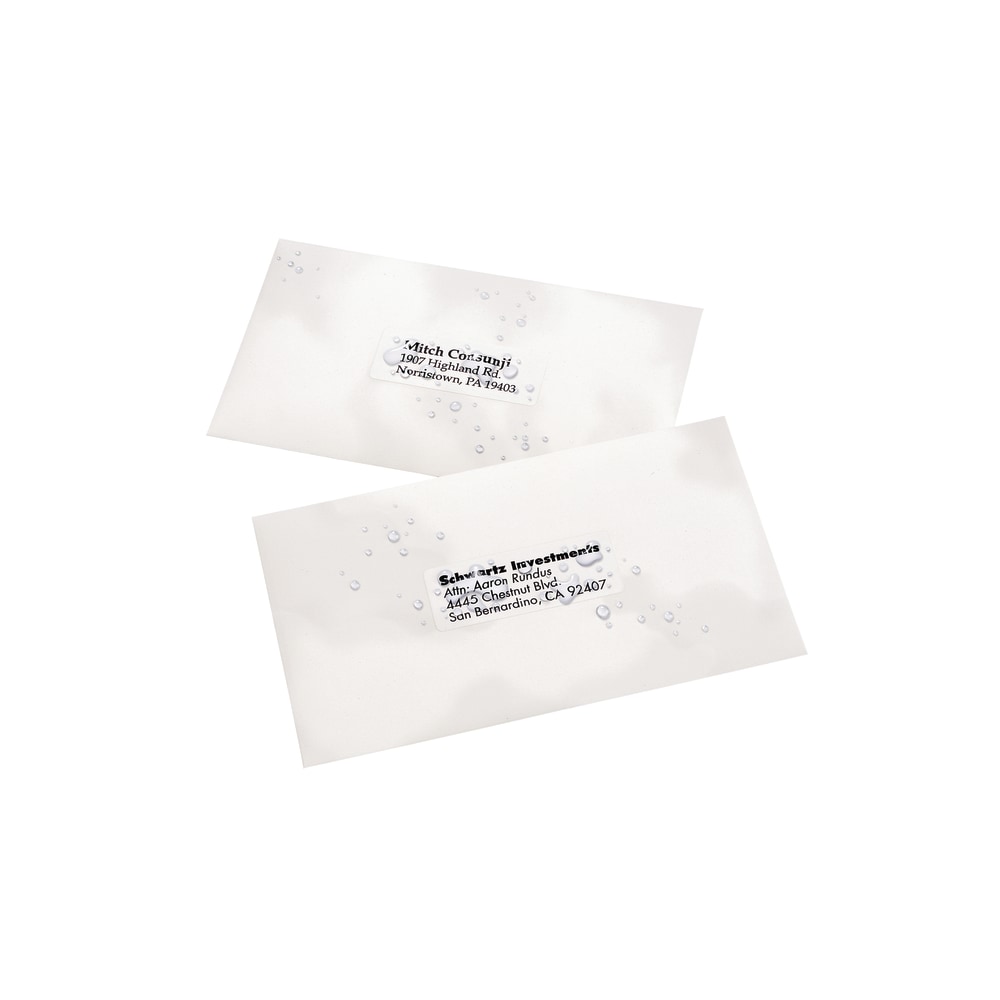 Avery WeatherProof Mailing Labels With TrueBlock Technology, 95520, 1in x 2 5/8in, White, Pack Of 15, 000 MPN:95520