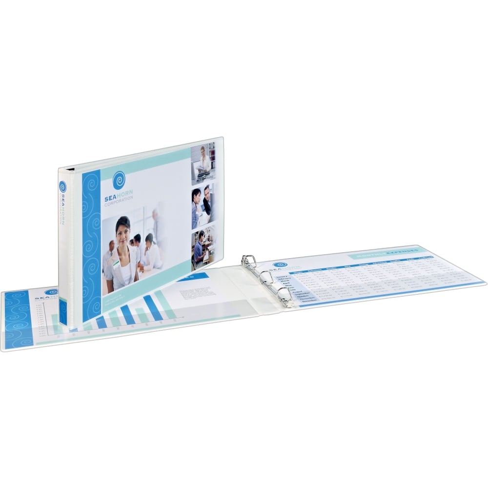 Avery Heavy-Duty View 3-Ring Binder, 2in Slant Rings, White MPN:72126