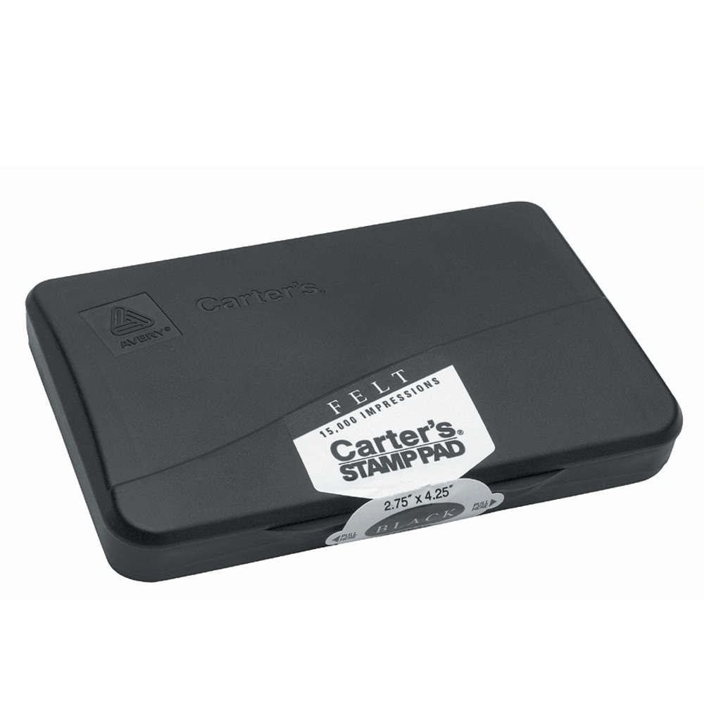 Avery Carters Felt Stamp Pad, 2.75in x 4.27in, Black MPN:21081