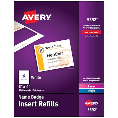 Name Badge Inserts, 3