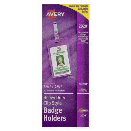 Clear Heavy-Duty Secure Top Clip Style P MPN:2920