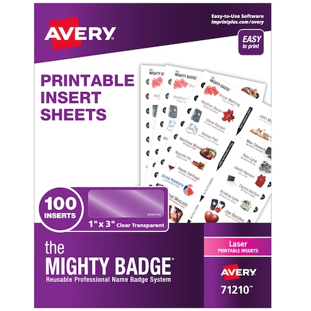 The Mighty Badge by Printable In, PK100 MPN:71210
