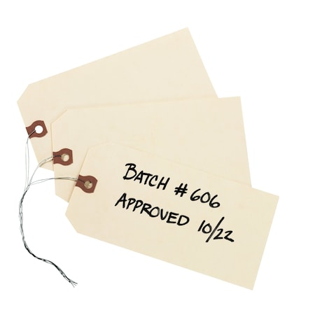 Shipping Tags with Wire, 11.5 pt, PK1000 MPN:12608