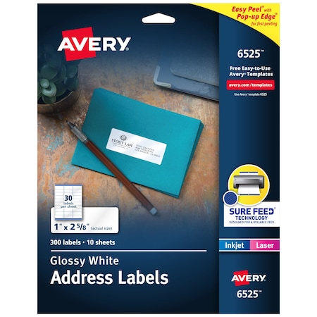 Address Labels, Sure Feed Techno, PK300 MPN:6525