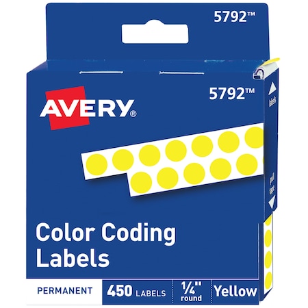 Permanent Self-Adhesive Round Col, PK450 MPN:5792