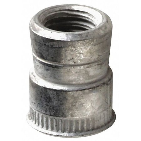 Rivet Nut, #4-40 Thread Size, 0.211 in Flange Dia., 0.37 in L, 304 Stainless Steel MPN:ATC9T-440